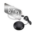 Miniatyrbild 1 av 2: Digital väckarklocka för tonårsflickor Vardagsrum LED-display Timer Väckarklocka Tung sovande Väckarklocka Vibrator