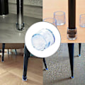 Miniatyrbild 3 av 5: Skydda Golvet med Transparenta Stolsbensskydd i Silikon - Sats {DB} 16mm 16pcs