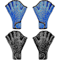 Miniatyrbild 1 av 5: 2-pack Simhandskar Vatten Simträning Handskar Neoprenhandskar Simhud Fitness Vattentäta Träningshandskar Simning Dykrem Handled db