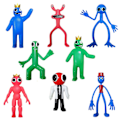 Miniatyrbillede 1 af 4: Rainbow Friends 6 Rainbow Friends Håndlavede Dukker Db B 8PCS