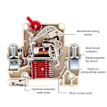 Miniatyrbild 3 av 3: DC-strömbrytare 1000V 2-polig Dubbel MCb Sol PV 63A {Db} 32A