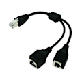 Pikkukuva 1 / 5: RJ45 1 Uros naar 2 Naaras Liitäntäportti LAN Ethernet Verkon Jakaja Y Vakaa Siirto Cat5e Cat5 Cat6 Helppo Sovitin Kaapeli [DB]