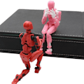 Miniatyrbillede 3 af 5: Titan 13 Actionfigur T13 Actionfigur 3D-trykt Multi-leddet Bevægelig Lucky 13 Actionfigur Nova 13 Actionfigur Dummy [DB] Transparent color