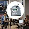 Miniatyrbillede 2 af 5: Højhastigheds CPU GPU Køler Blæser Køleplade Til OMEN 17-CB 17-CB0030NR [DB] CPU GPU