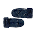 Miniatyrbillede 2 af 5: Ægte Dameskindhandsker med Omslagsmanchet {Db} Navy Blue