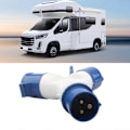 Miniatyrbillede 4 af 5: 16A Camping Caravaner Enkelt til 2/3 Vejs Elektrisk Tilslutning Splitter Adapter [DB] B