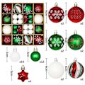 Miniatyrbild 3 av 5: Nya julgranskulor 44 st  Kuldekoration Set Färgglada julgranskulor Shatterproof Hängande julgransdekoration [DB] 44pcs  D