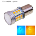 Miniatyrbild 2 av 5: 2 st LED-lampor 1157 Bay15d P21/5w 45smd Canbus Dubbel Bil Blinkerslampa +gul [DB]