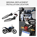 Miniatyrbild 5 av 5: LED-blinkers för Yamaha MT07 Tracer 700 XJ6 FZ6 MT09 900 MT10 YZF R1 R3 R6 R25 FZ8 Motorcykelindikator Blinkerslampa Db 2pcs