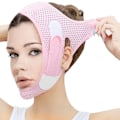 Miniatyrbillede 1 af 5: 1 stk. slankende rem reducerer dobbelthage, V-formet slankende rem, dobbelthage og hudslapp anti-rynke maske pink