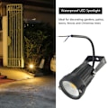 Miniatyrbillede 3 af 5: COB 3W 12V LED Plænelys Vandtæt LED Spotlight Have Have Lys Udendørs Spotlight (ingen søjle DB warm light