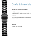 Miniatyrbillede 5 af 5: Titanium Alloy Urremærke til Garmin Fenix 7X Solar [DB] Titanium Gray