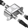 Miniatyrbilde 1 av 5: Koaksialkabelsplitter 5-2400mhz, fungerer med satellitt-TV, CATV, antennesystem DB