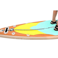 Miniatyrbillede 4 af 5: Windsurfing Surfbræt Paddle Board Leash Surfing Coiled Ankel Fod Ben Reb [DB] Orange