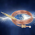 Miniatyrbild 4 av 5: Gasspis Universal Termoelement, Gas Termoelement Längd 990mm Termoelement Kit Gas Termoelement Ersättningskit Adaptrar med 5 Blindmuttrar {DB}