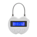 Miniatyrbild 1 av 5: Smart tidslås LCD-display tidslås multifunktionell elektronisk timer, vattentät USB uppladdningsbar tillfällig timer hänglås