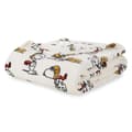 Peanuts Snoopy Flannel Tæppe til Soveværelsesindretning og Sengetøj -CT932 db 125x100cm