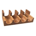 Miniatyrbilde 4 av 5: Treholder for Sushi, Serveringsfat for Sushi, Serveringsfat Stativ, Taco Stativbrett for Samlinger Restaurant [DB] Wood 4 Grid