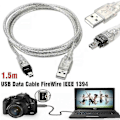 Miniatyrbilde 1 av 5: For Mini DV Minidv USB Datakabel Firewire IEEE 1394 HDV Videokamera for redigering PC {Db}