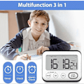 Miniatyrbild 2 av 5: Kökstimer Alarmklocka Multifunktionell Digital Matlagningstimer med Stor LCD-Display Magnetisk Stoppur Timer med Klocka Alarmklocka Magne [Db]