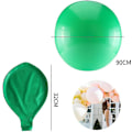 Miniatyrbild 2 av 4: 10 X Diameter 36\" Jätteballong Jumbo Latexballong För Bröllop Födelsedagsfest Babyshower Karneval Slumpmässig Färg DB