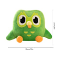 Pikkukuva 5 / 5: DB Green Duolingo Owl Plush Toy Duo Plushie Of Duo The Owl Cartoon Anime Owl Doll one size