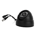 Miniatyrbillede 2 af 5: Sort Overvågningskamera PAL 1/3\" CMOS 700TVL 24 LED IR Cut 3.6mm Sikkerhed Indendørs Dome CCTV Kamera [db] Black