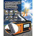 Miniatyrbilde 3 av 5: Nyeste Nødradio - 4000mAh Powerbank Solcelle Håndsveiv Radio - AM/FM/WB/NOAA og Varsling Bærbar Værradio [DB]