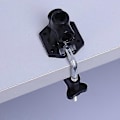 Miniatyrbillede 4 af 5: Beslagklemme DIY fast skrivebordslampe clips fittings skrue kamera flash holder passer til mikrofonstativ skrivebordslampe [DB]