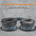 Miniatyrbilde 4 av 5: Reservehodetelefoner Øreputer For Skullcandy Hesh 3/anc/evo & Crusher Wireless/anc/evo/360 & Venue Anc Over-ear {DB Cooling Gel-Black