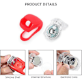 Miniatyrbillede 4 af 5: 16/24 stk. LED Cykellygte, Clip-On Cykellygter, For- og Baglygte Sæt i Silikone, Vandtæt Cykellygte Forlygte Baglygte Sikkerhed For [db] 12pcs 6 Colours