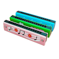 Miniatyrbillede 1 af 2: 3 stk. Børnemusikalske Legetøj Kromatisk Harmonika Harmonika Instrument Tremolo Harmonika Harmonika Legetøj [DB] 13X2.2cm