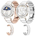 Miniatyrbillede 3 af 5: Metal Urrem Til Huawei Watch GT 5 41mm / GT 5 Pro 42mm [DB] White Silver