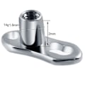 Miniatyrbillede 3 af 5: 10 stk./lot G23 Titanium Micro Dermal Piercing Sæt Dermal Anker Base Skinner Diver Dermal Base Sexet Kropspiercing Smykker 14g [DB] Style7 v 1.6x2mm