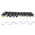 Miniatyrbilde 4 av 5: 100W Type C bærbar PC strømadapterkontaktplugg USB Type C til universell lader ladekabelledning db Black