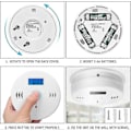 Miniatyrbilde 5 av 5: Karbonmonoksiddetektor CO-alarm, Hecopro digitalt display karbonmonoksidalarm, strømdeteksjonsutstyr - CE db