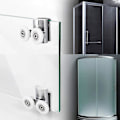 Miniatyrbilde 4 av 5: 4 stk. Dusjdørhjul 23mm Dusjdørruller Kraftig Legering Dobbelthjul For Både Flat Skyving [db] silver