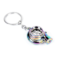 Miniatyrbillede 2 af 5: Bil Metal Nøglering Lyd Turbo Nøgle Almindelig Leje Spindende Model Turbine Turbo Ring Nøgle Turbo Formet-mxbc  [dB} Colorful