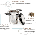 Miniatyrbillede 4 af 5: Te-infuser i rustfrit stål med silikonehåndtag og låg