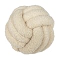 Miniatyrbillede 1 af 5: Knude Pude Bold, Blød Hjem Dekorativ Rund Pyntepude db Beige 22cm