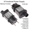 Miniatyrbild 1 av 5: Ac 220v till 31vdc 6w 8 Funktionell Selv Led Lampa Drivrutin Eu Plug Switch Adapter [DB]