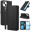 Læderetui med hudfornemmelse til iPhone 15 Plus [DB] Black