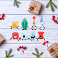 Pikkukuva 4 / 4: DB Battle For Dream Island -pehmolelu, bfdi Flower Teardrop Firey ja Leafy täytetty nukke lahjaksi pojalle ja tytölle Pen