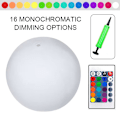 Miniatyrbild 3 av 5: LED-lampa 16 Färger Luminous Strandboll Multifunktionella Dekorativa Bollar för Innergårdsfest [DB] Set A With Pump