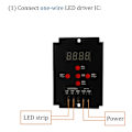 Miniatyrbillede 5 af 5: Led-controller Ws2811/2812/1903 Fuld Farve Lys Med Mini T-500 Controller Fuld Farve Intelligent [DB]