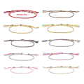 Miniatyrbillede 2 af 5: 10 flettede armbånd til teenagepiger, justerbar pige flettet snor venskab armbånd til kvinder, smykker til mænd (stil 3)