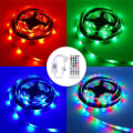 Miniatyrbild 2 av 5: DC5-24V Bluetooth LED-kontroller + 40 knappars fjärrkontroll APP-kontroll och musiksynkronisering RGB IR RF för 5050 3528 RGB LED-ljus [DB] White