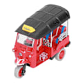 Miniatyrbild 2 av 4: Dra Tillbaka Thailändsk Trehjuling Simulering Legering Tuk Tuk Bilmodell Leksak Barn Fordonsleksak [DB] Red