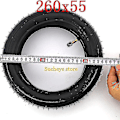 Pikkukuva 3 / 5: 260x55 Rengas ja Sisärenkaat Sopii Lasten Kolmipyöräiseen Vauvanvaunuun Taittuvaan Vauvanvaunuun, Sähköpotkulautaan, Lastenpyörään 260*55 Rengas [DB] inner tube