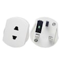 Miniatyrbilde 4 av 4: Høvelpluggadapter, adapter for tannbørste, epilatoradapter, baderom, UK til 2-pin 3 DB 10Pcs